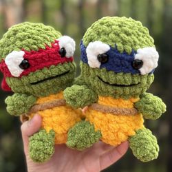 Teenage Mutant Ninja Turtles 🐢 $18 Each Handmade 🧶 Crochet 🧶 Plushie 