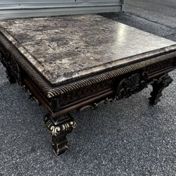 Marble Stone Top Coffee Table 