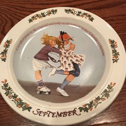 Sarah Stilwell Weber calendar collection, “September” collector plate