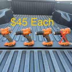 NEW RIDGID 18V Cordless 1/2 in. Drill/Driver (TOOL ONLY) **$45 Each**