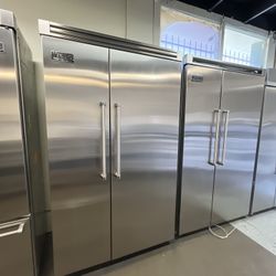 Viking 48”wide Built I’m Stainless Steel Side By Side Refrigerator 