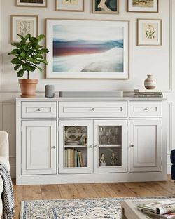 FUFU&GAGA White Wood Entertainment Center TV Stand | SaleSumo INSANE DEAL (FIRM)