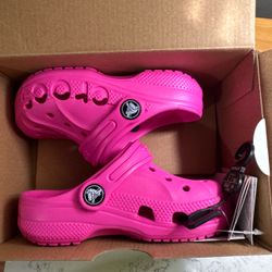 Crocs Kids Pink Baya Clogs - C9 US Size