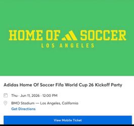 6 tickets $20 each MEXICO vs. SOUTH AFRICA watch party