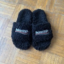 Black Balenciaga Slides Size 11 US Men’s