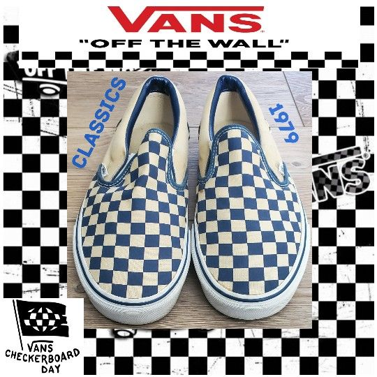 Vans Checkerboard Vintage Classic Slip-On Shoes