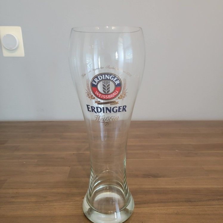 Vintage Erdinger Weissbrau Glass 3 Liter