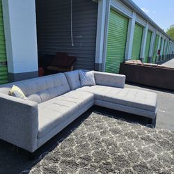 Thick Plaided Sectional 