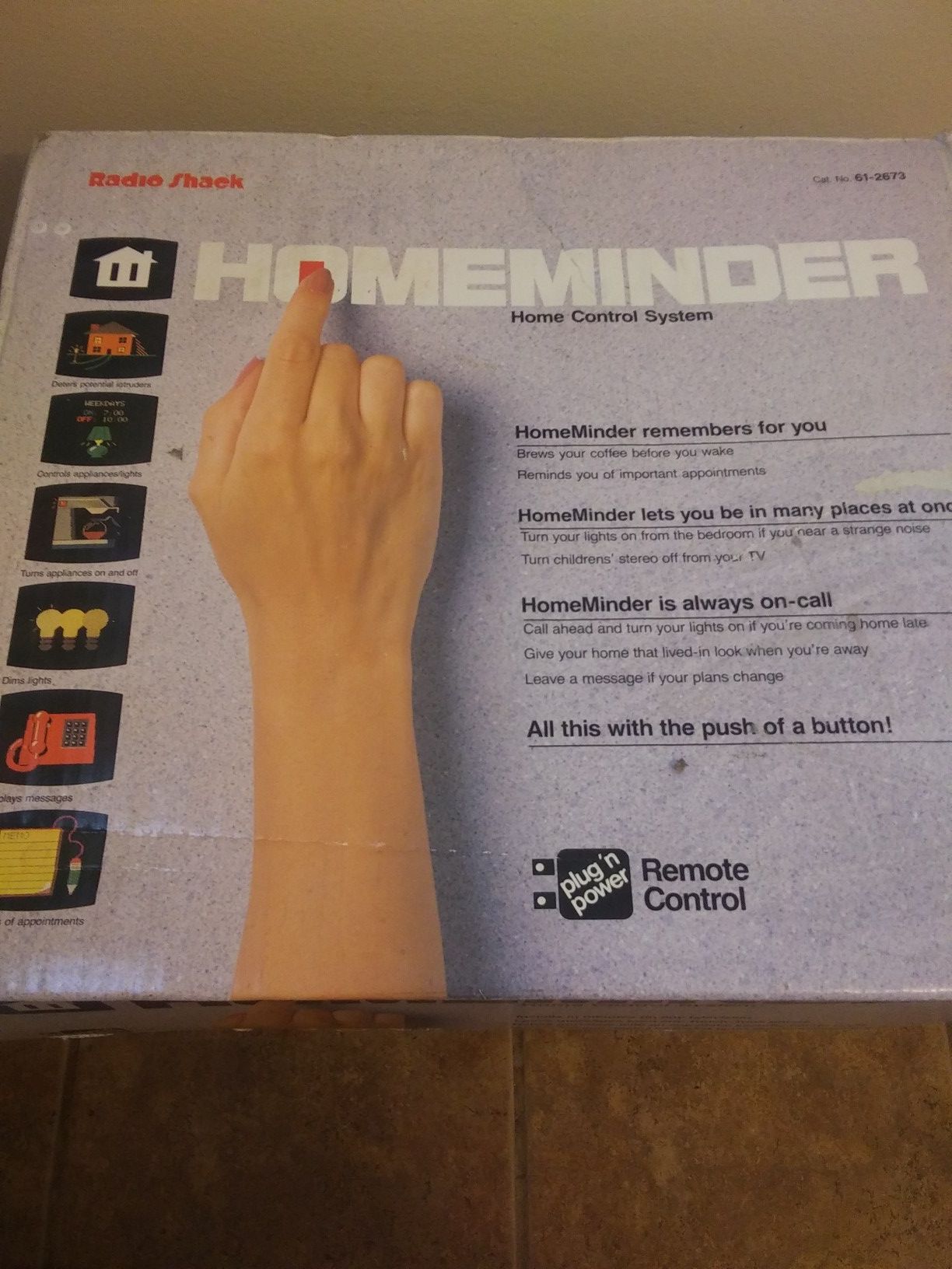 Radio shack homeminder control system