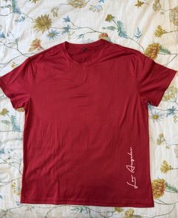 Men's Red Crew Neck T-Shirt