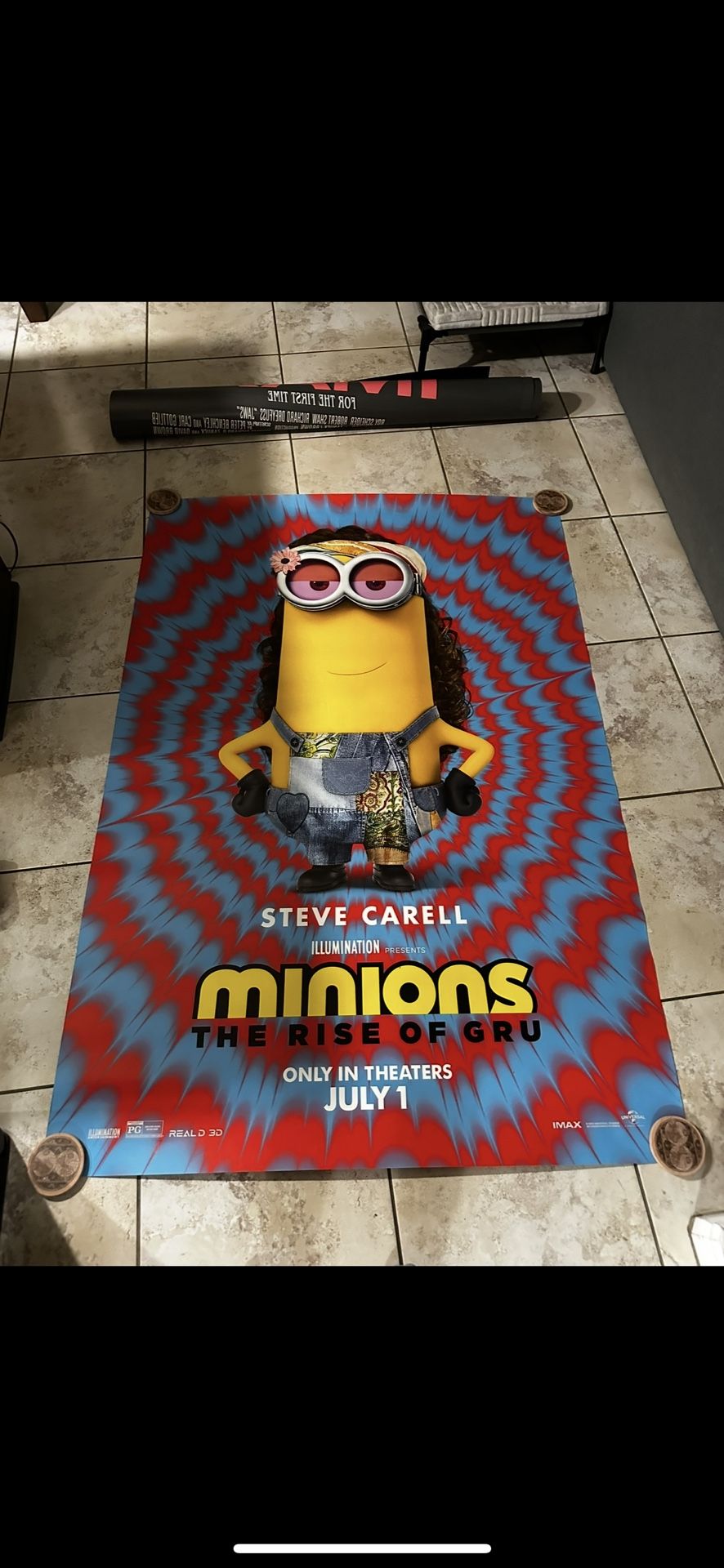 🎉 RARE MINIONS: The Rise of Gru IMAX Theater Banner – 8ft x 5ft Vinyl Display