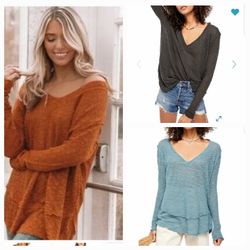 New Free People Open Air Hacci Tops Size Large $50 Each 