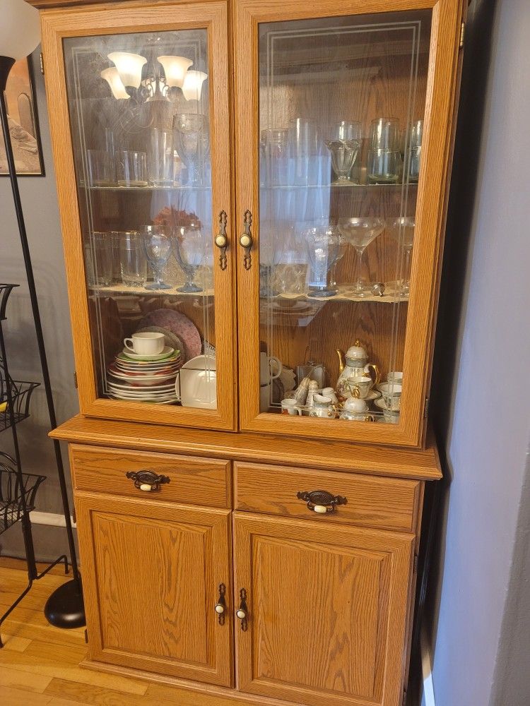 Dining Room Glass Cabinet.