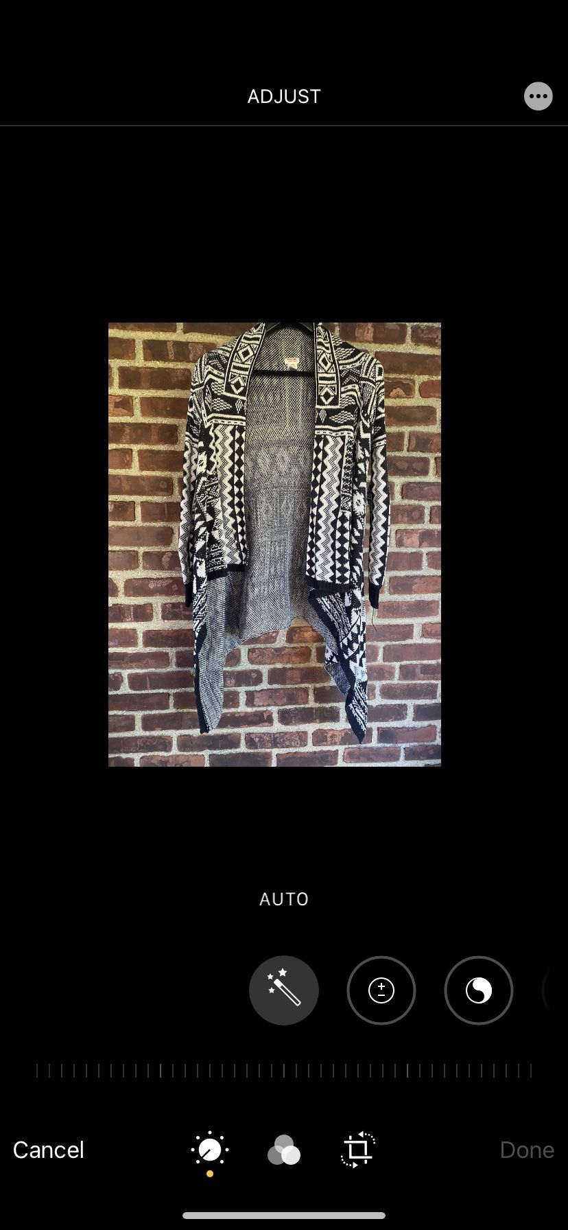 Mossimo Supply Company Geometric Shape Black White Poncho Cape Women’s Size Medium