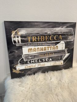 Oliver Gal Large canvas art 40”x30 1/4” New York