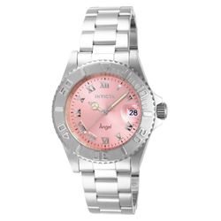 Invicta Angel Women’s Watch Swiss Ronda 515 Pink Dial NEW