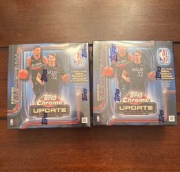 2025-2026 Topps Chrome Update Series Basketball Mega Box 2x Lot