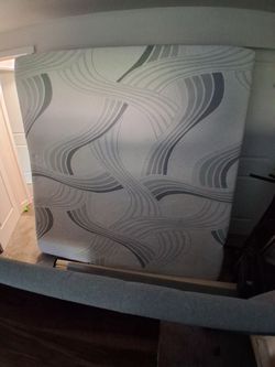 Nova form king bed from Costco with tufted headboard