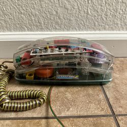 Vintage Unisonic Transparent Telephone Model 6900 Light Up Phone Landline
