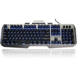 IOGEAR Kaliber Gaming HVER Aluminum Gaming Keyboard, Black/Gray,GKB704L-BK (Renewed)