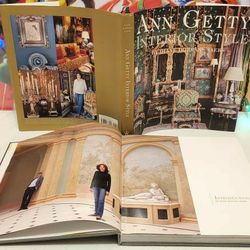 Ann Getty Interior Style Art Book by Diane Dorrans Saeks w/ Slipcover Signature