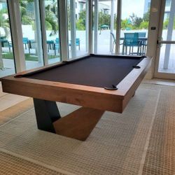 Annex Pool Table (Brushed Walnut)