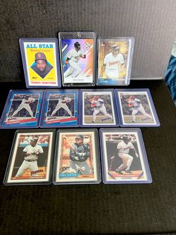 Tony Gwynn Baseball Card Lot (10 Cards) Topps Upper Deck Donruss NM San Diego Padres