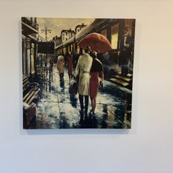 "Metropolitan Station" by Canadian artist Brent Heighton Canvas Print