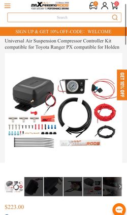 Universal Air Suspension Compressor Controller Kit Ford F150 Toyota Ranger PX