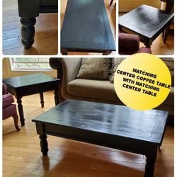 Center Table With Matching Side Table Excellent Condition 