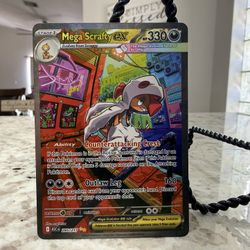 Pokémon Mega Scrafty EX Full Art Holo Special Illustration Rare ASC 285/217 330