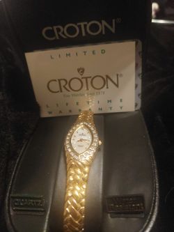 RARE DIAMOND CROTON QUARTZ DIAMOND WATCH