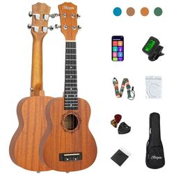 Soprano Ukulele Beginner Mahogany (Ma, 21 Inch) NEW
