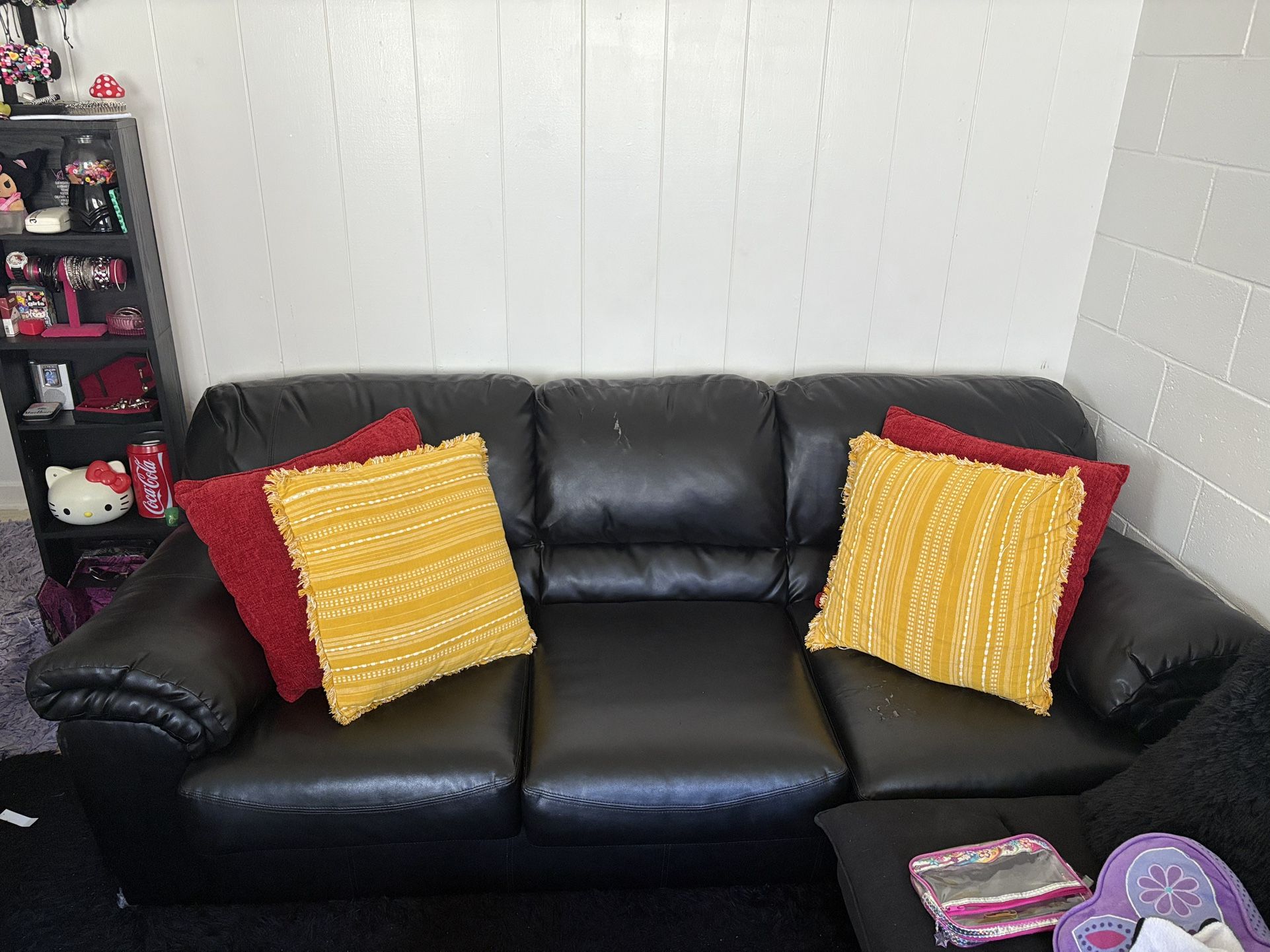 Leather Couch With Queen Pullout
