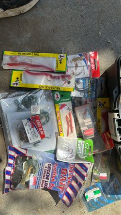 Fishing Tackle Box with Assorted Gear