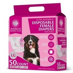 200 American Kennel Club AKC Disposable Female Diapers Large 200 American Kennel Club AKC Disposable Female Diapers Large 