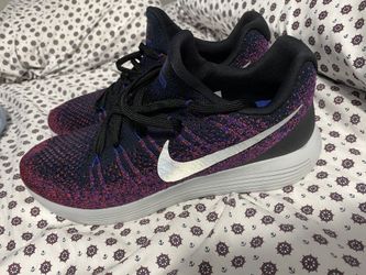NIKE Flyknit Lunarepic Low 2 Men's Running purple Size 11.5 new