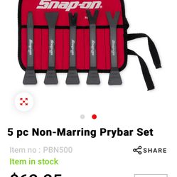 5 pc Non-Marring Prybar Set