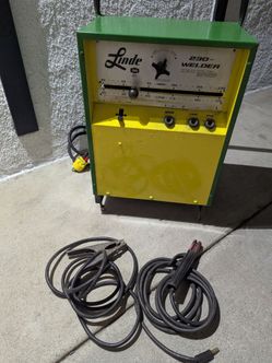⭐Save money ,make tools, do your own repairs with this Excellent working,Linde 230 amp Industrial arc welder