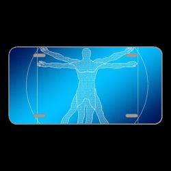 License Plate Novelty Car Front Person Man Binary Null One