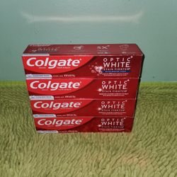 4 Colgate Toothpaste Optic White Clean Mint Paste 6oz