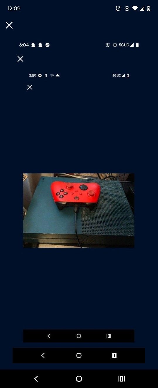 Xbox One S Team W Red Controller 