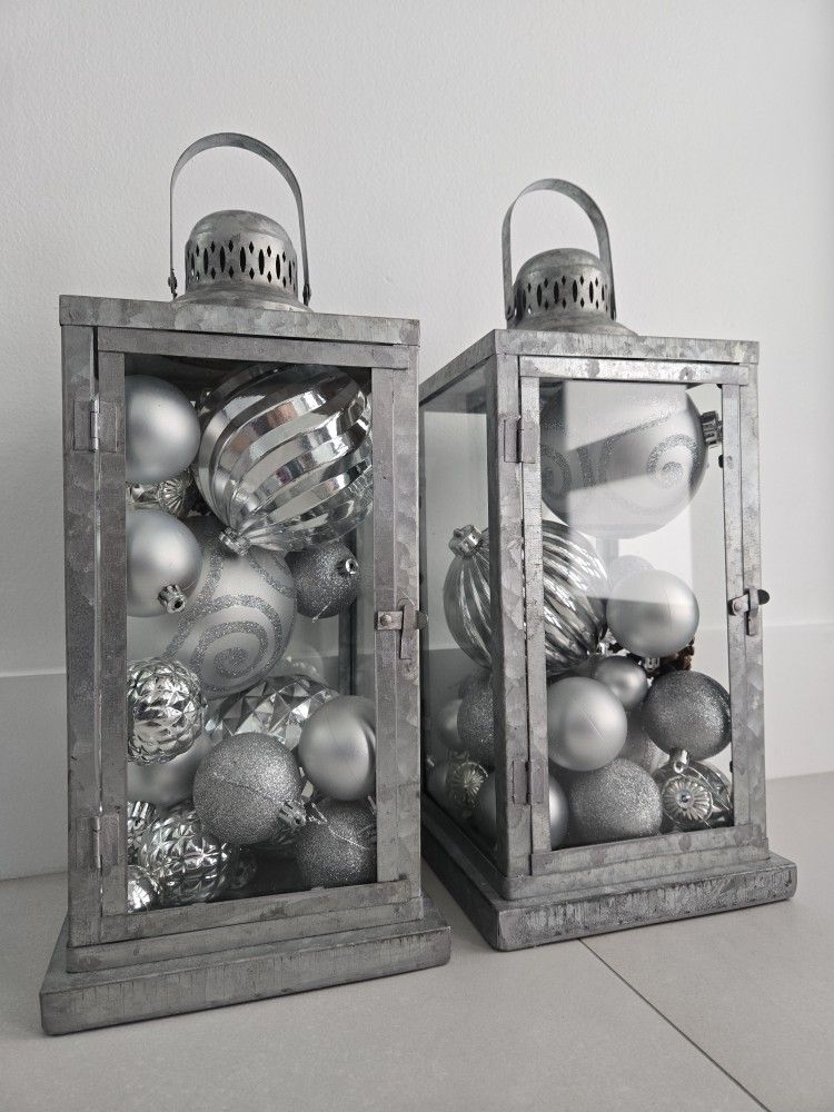 Lantern Outdoor Farmhouse Gray