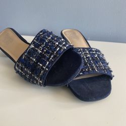 Franco Sarto Womens Ramy2 Blue Heels 