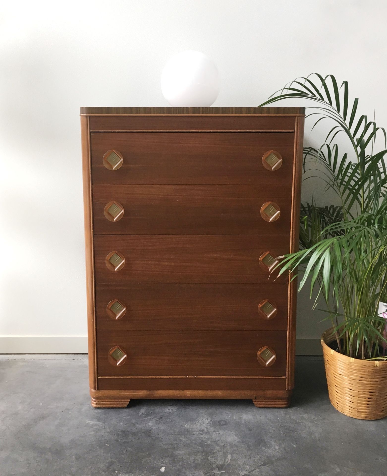 Vintage Art Deco Dresser by Harmon