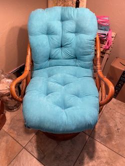 Rattan Bamboo swivel 1970’s Beach