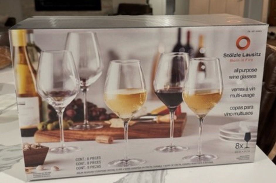All purpose wine glasses
