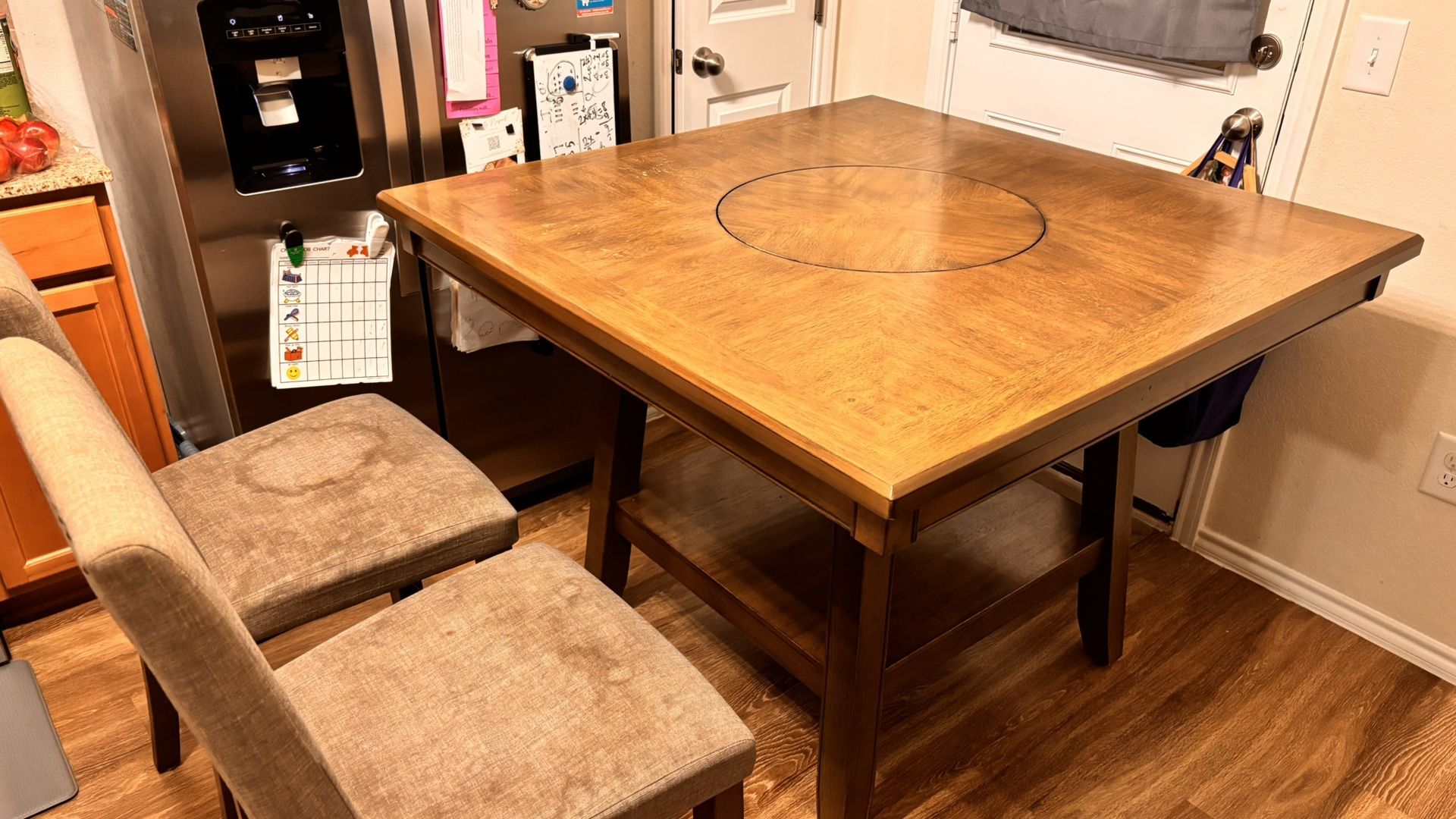 Kitchen Table With A Lazy Susan