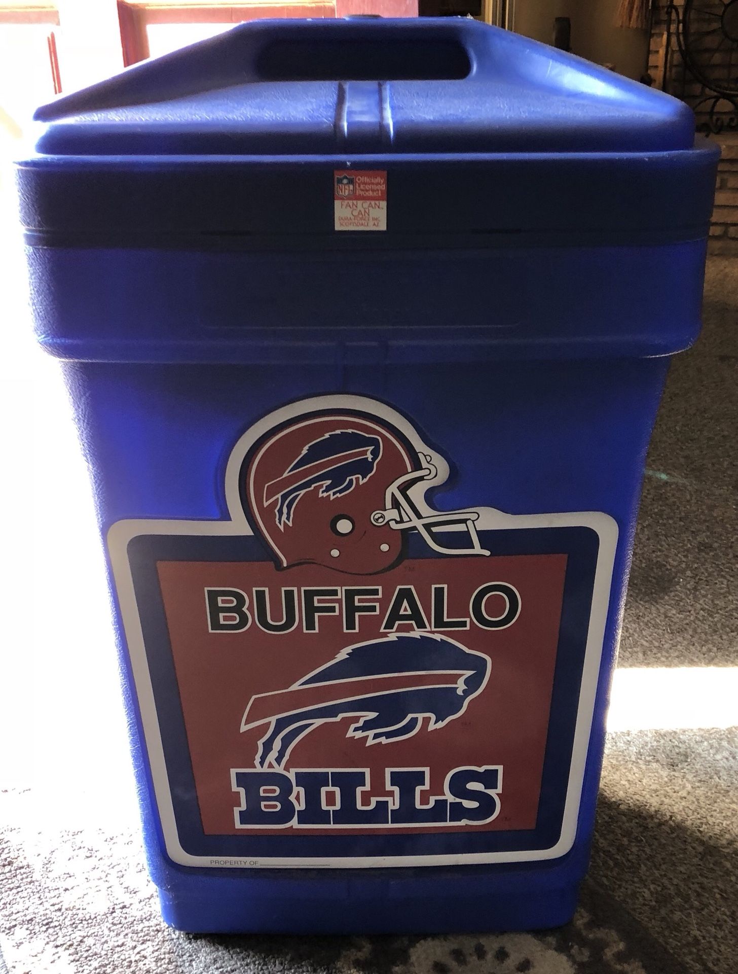 Buffalo Bills trash can $20 off F st