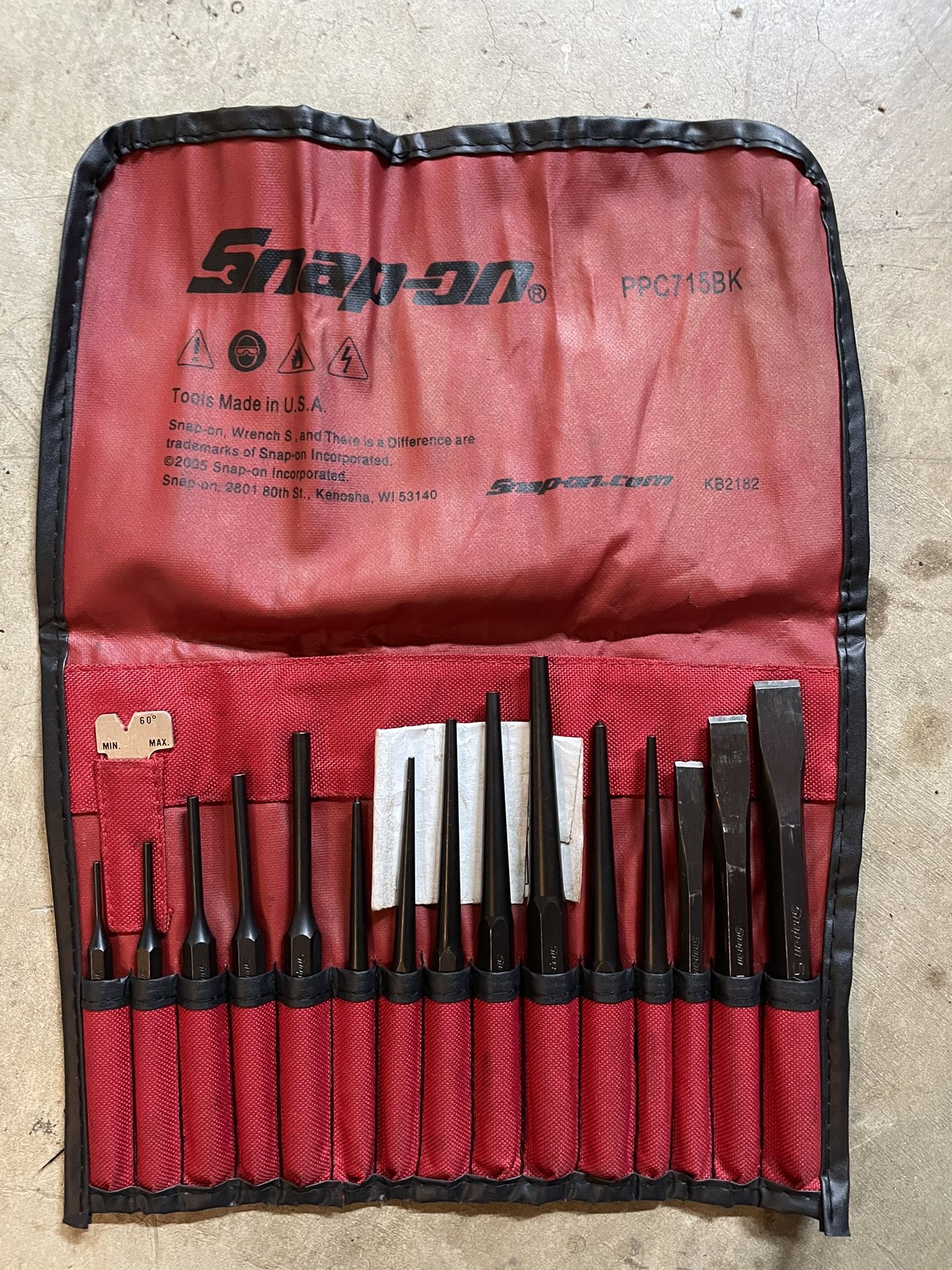 Snap On Tools Punch & Chisel Set